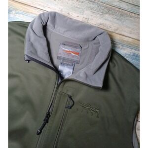 Sitka Men's Gore-Tex Windstopper Jetstream Men's XL Green Vest Full Zip Pockets